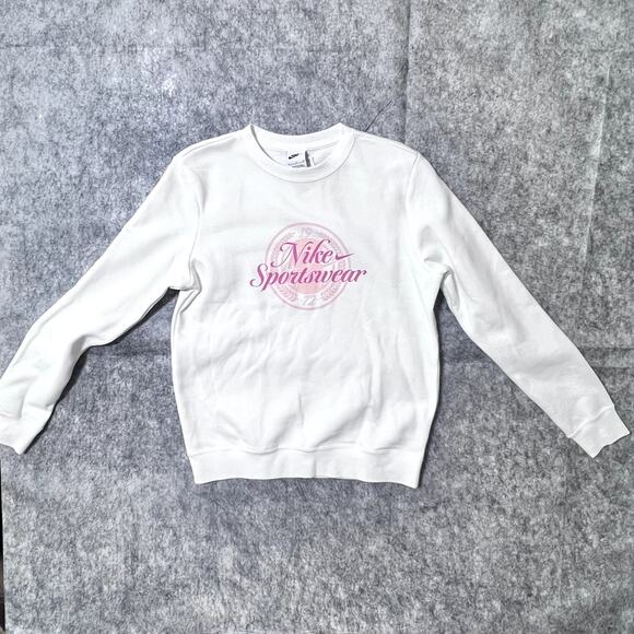 NWT $65 Nike Sweatshirt Women's Sportswear Fleece Crew, Sz Small - Picture 1 of 6
